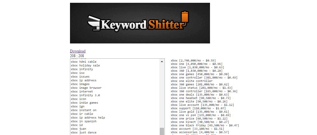 keyword-shitter